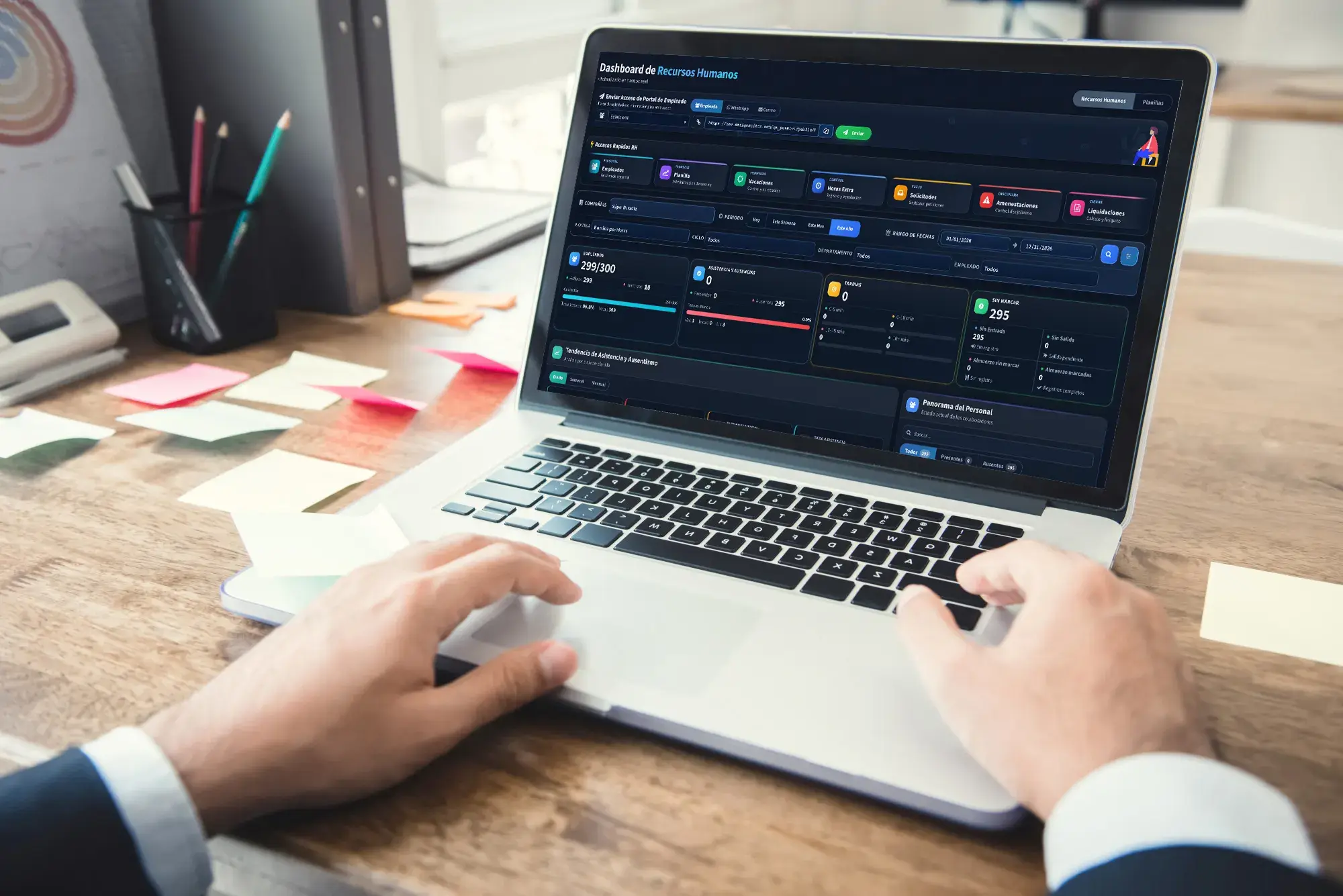 Software de recursos humanos para talleres con expedientes, vacaciones, permisos y gestión del personal