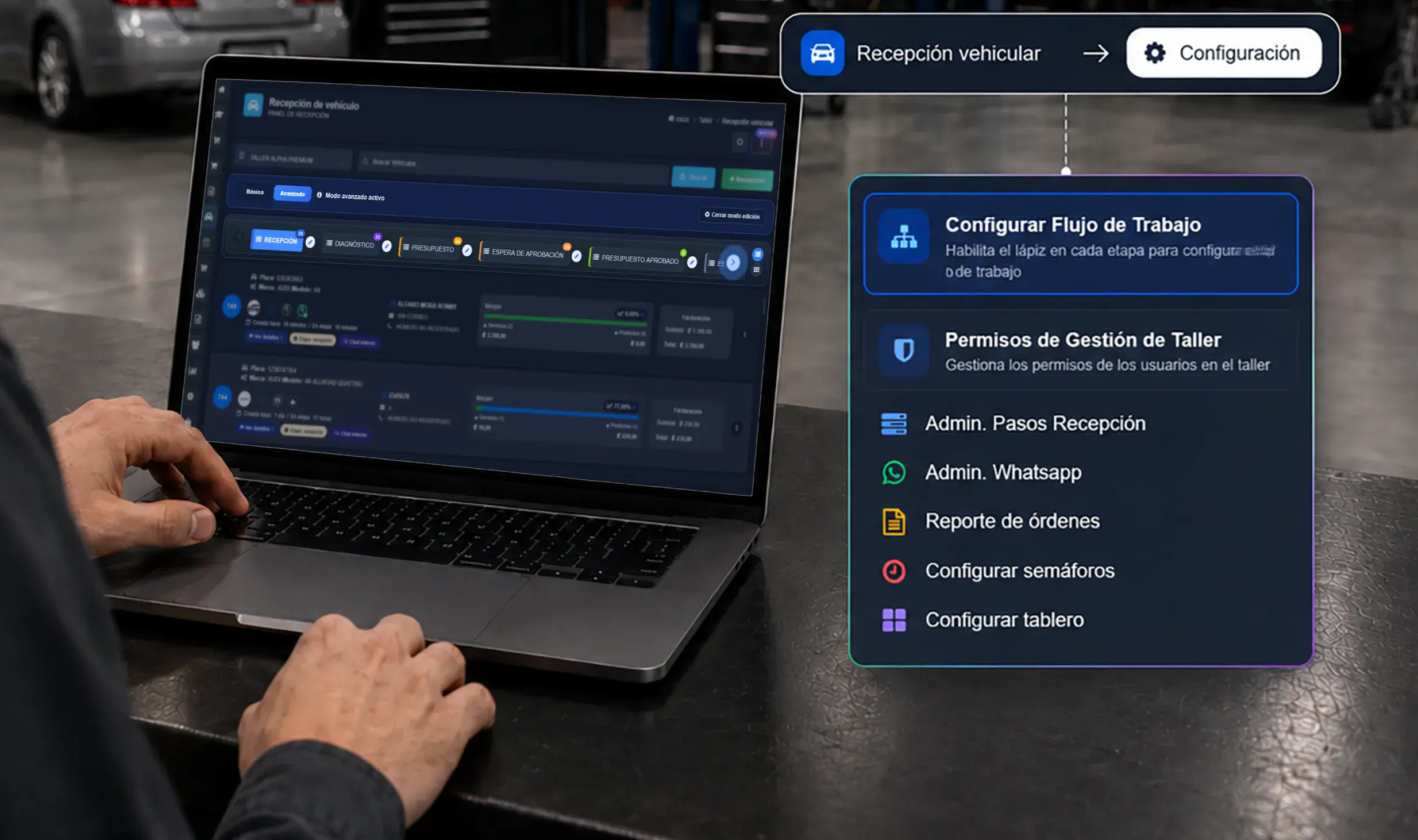 Configuración de flujo de trabajo avanzado