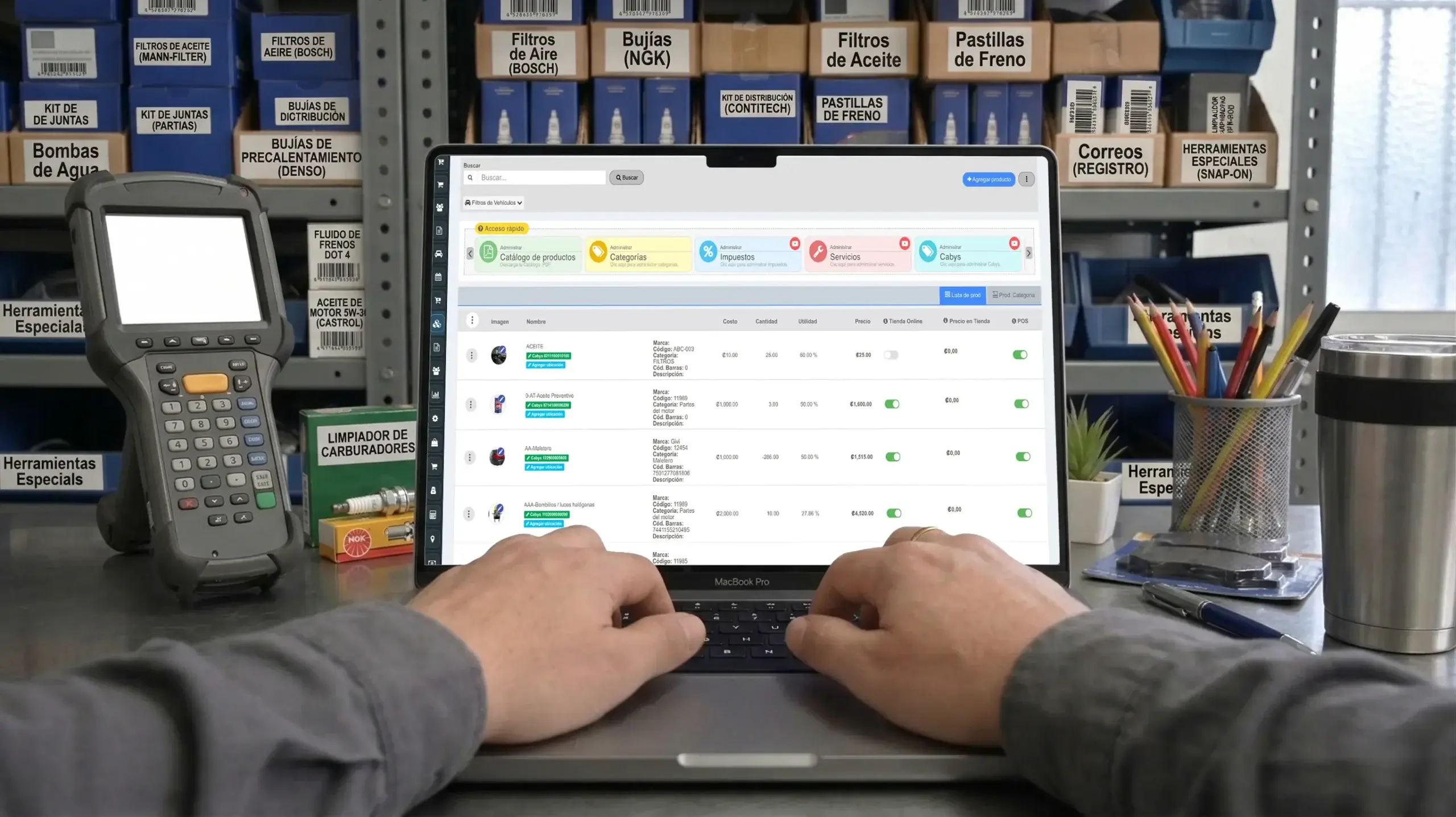 Software de inventario para talleres mecánicos y automotrices con control de repuestos y movimientos
