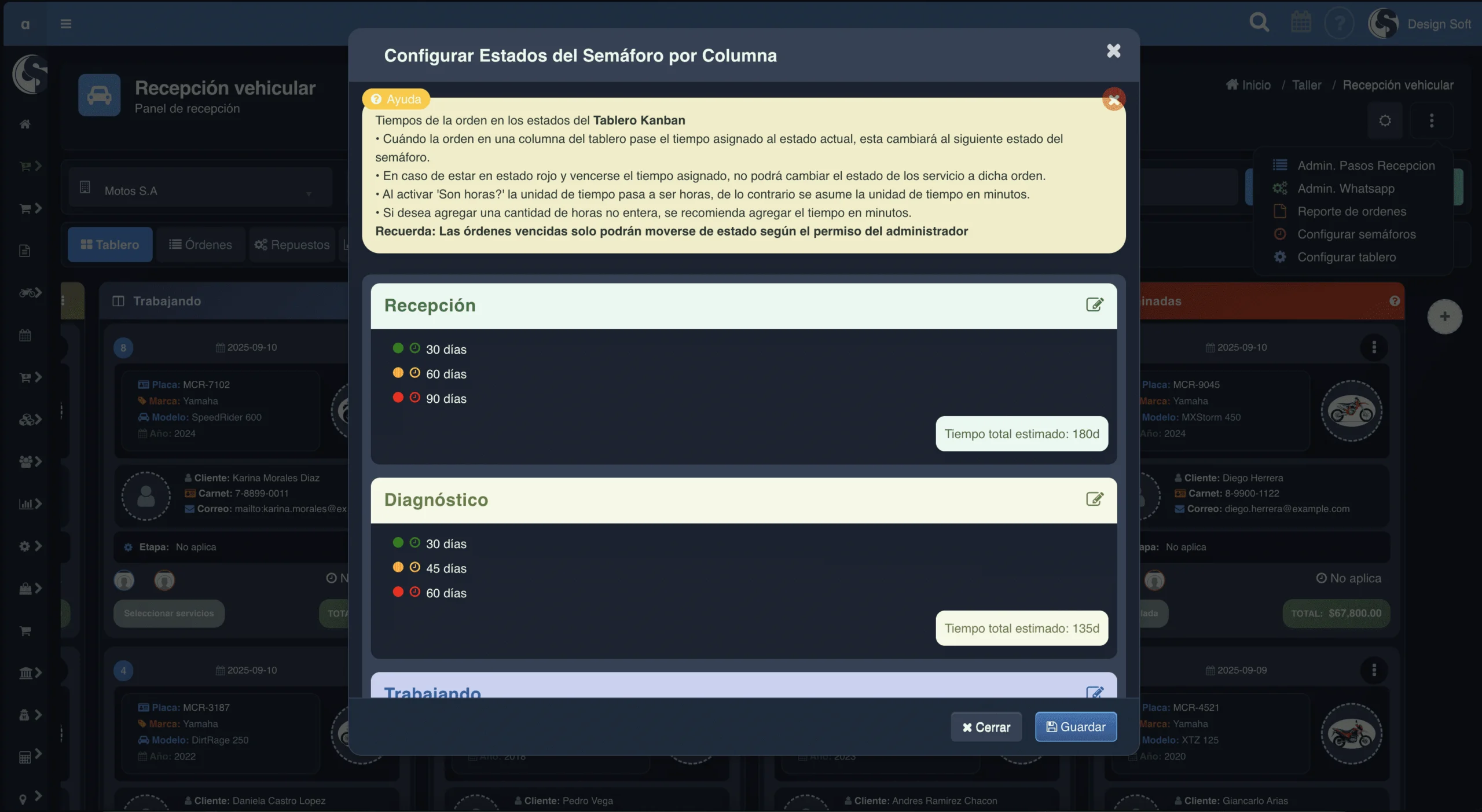 Paso 6: Configurar el semáforo de tiempo