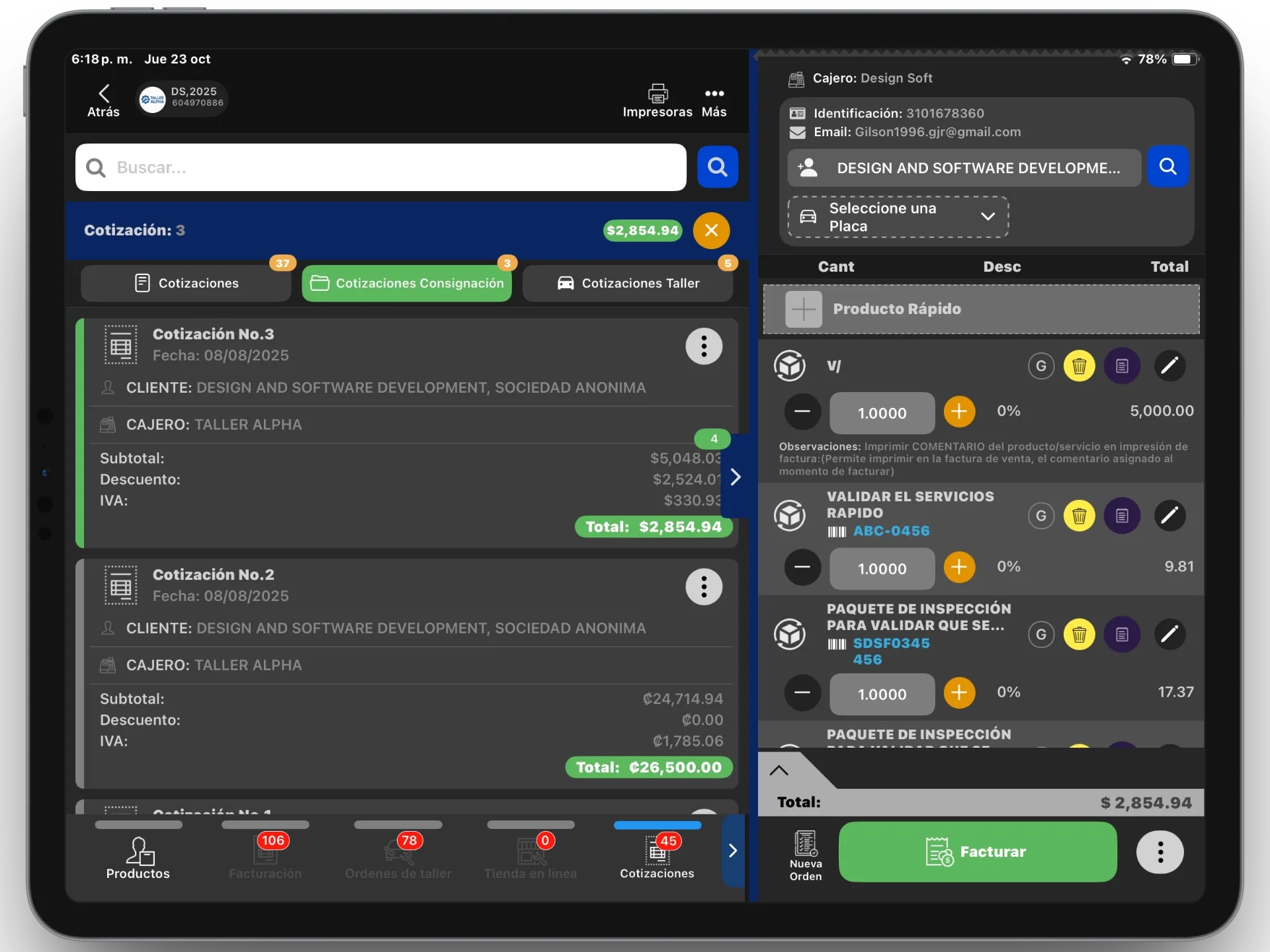 Estimados por Consignación