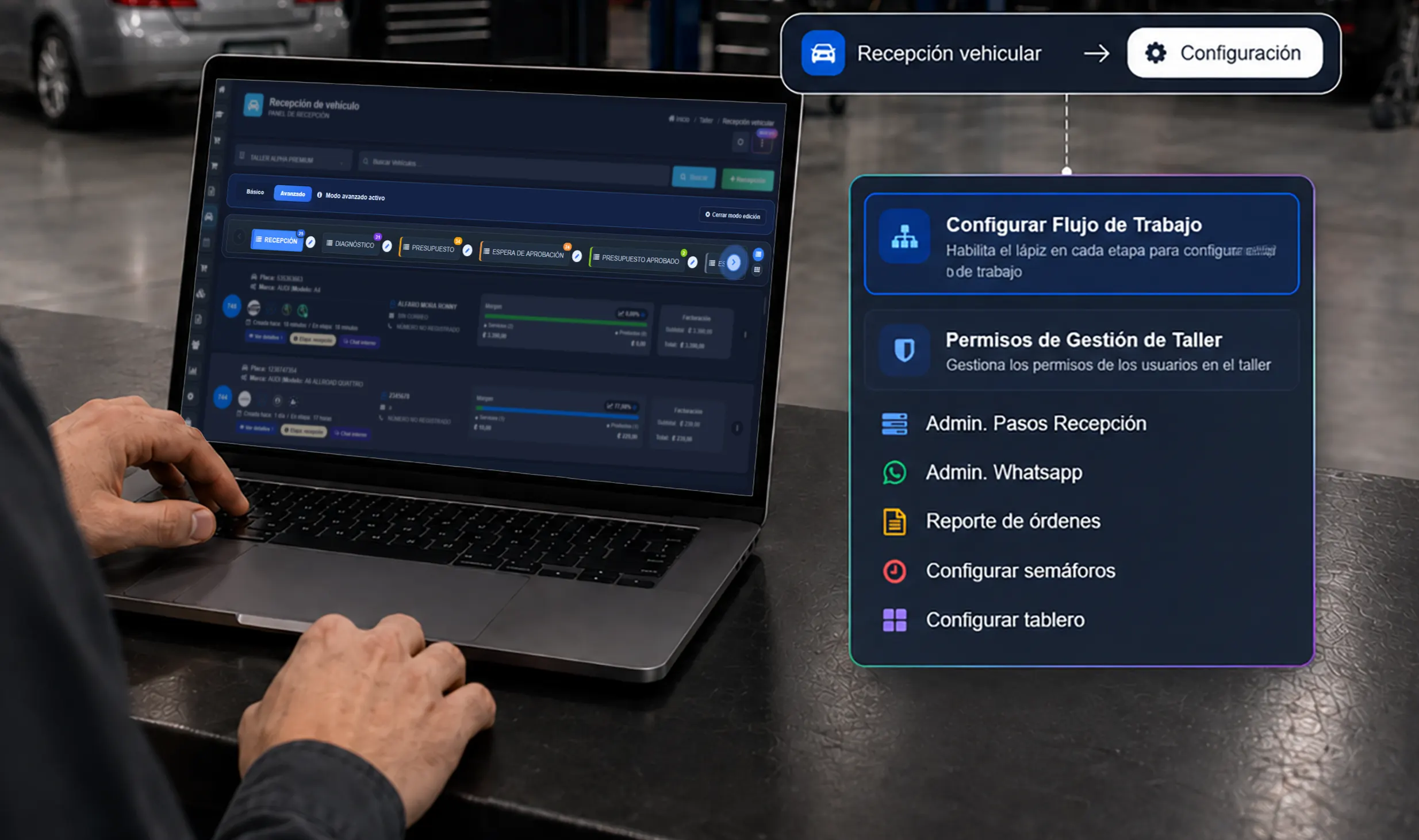 Configuración de flujo de trabajo avanzado